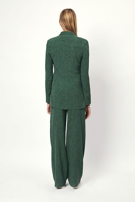 CANDICE PLISSÉ SHIRT DEEP EMERALD 2