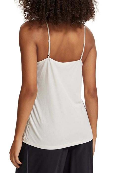 JERSEY TANK WITH WOVEN FRONT SOFT ICE 2