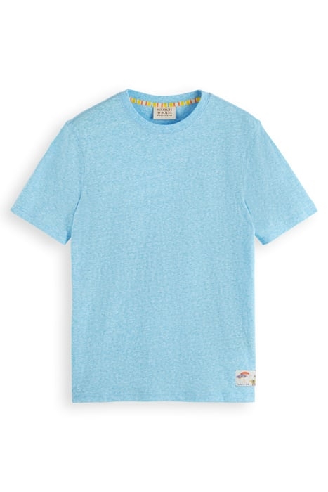 MELANGE LABEL T-SHIRT BLUE LAGOON 1