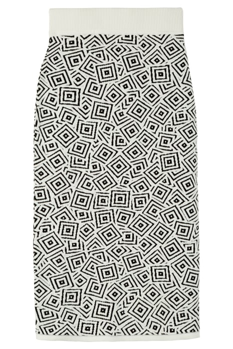 STRUCTURE SKIRT BLACK/ECRU 3