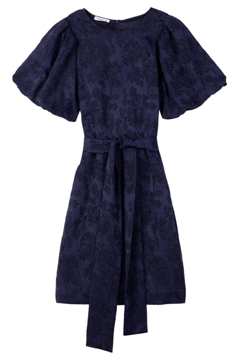 JACQUARD DRESS WITH BELT DARK SAPPHIRE / BLACK 3