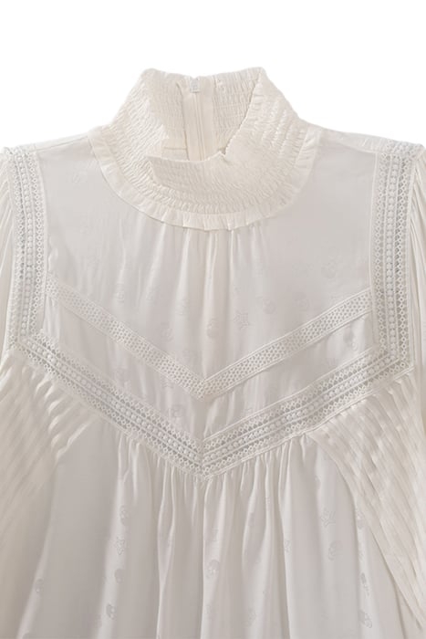 ECRU ROCK MOTIF JACQUARD BLOUSE OFF-WHITE 7