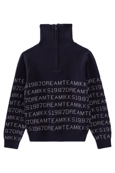 BOY'S JACQUARD KNIT SAILOR SWEATER NAVY 1