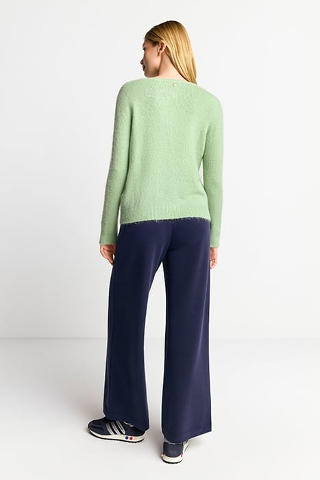 COZY CREW NECK RECYCLED MATCHA 3