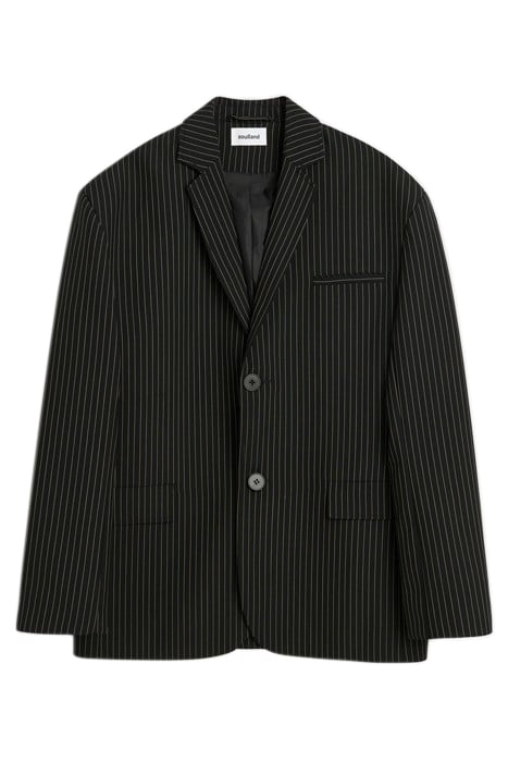 JUDE BLAZER BLACK PINSTRIPE 1