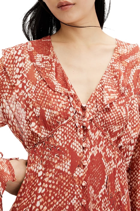 LIANA WAIMEA DRESS RED CLAY 6