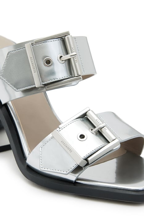 CAMILLE MULE METALLIC SILVER 7
