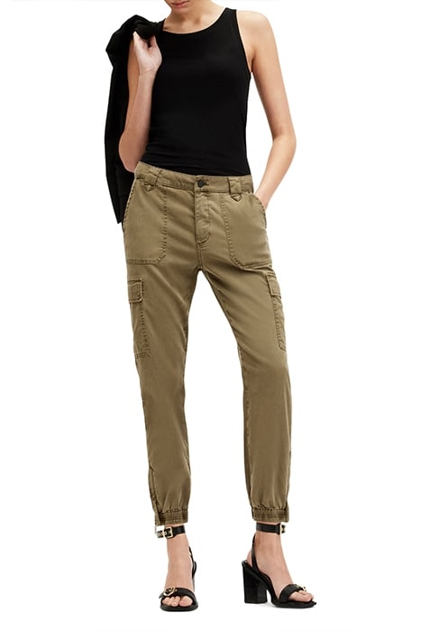 NOLA CARGO TROUSER DARK KHAKI GREEN 5