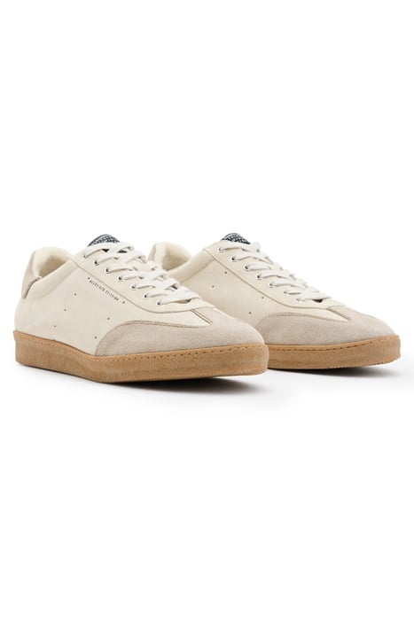 LEO SUEDE LOW TOP PARCHMENT WHITE 2
