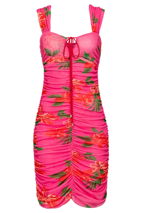 AVVINTO ABITO RETINA STAMPA MANDEVILLA MULTI FUCHSIA/RED 1