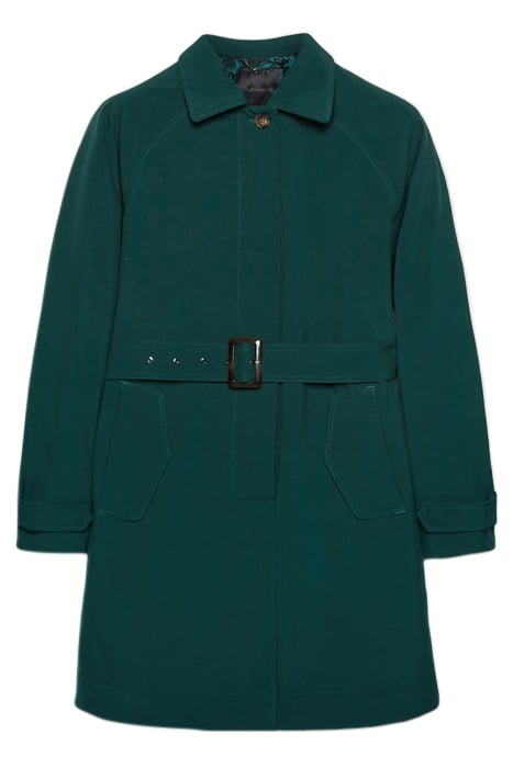 PADDED TRENCH COAT WITH BELT GREEN 4