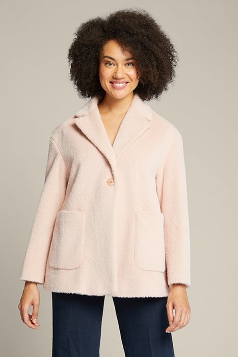 KNITTED FUR COAT RED 1