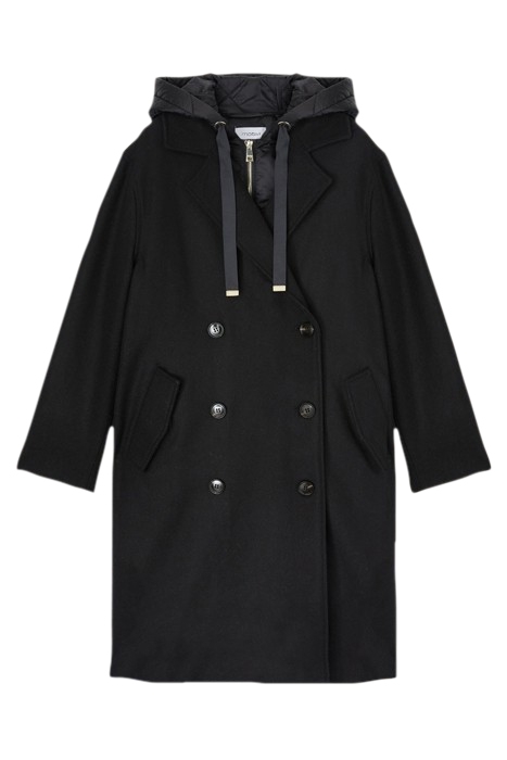 DOUBLE BREASTED COAT WITH DOWN LINING BLACK 3