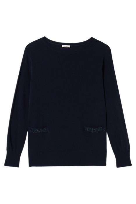 Wool blend sweater with crystals 3