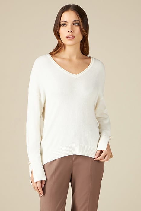 SWEATSHIRT WITH ZIP AND HOOD WHITE 1