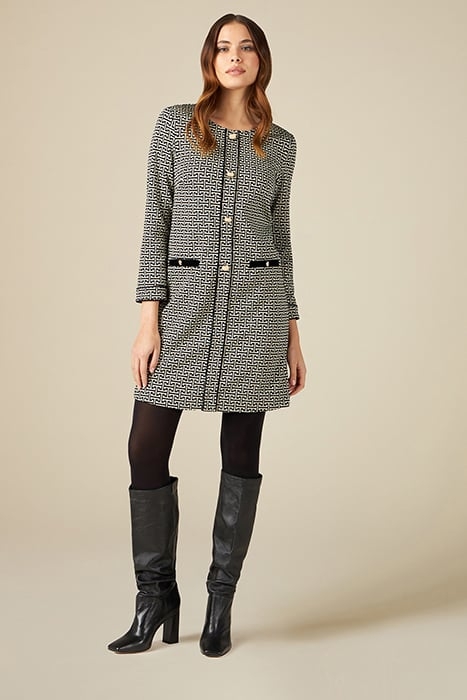 Optical jacquard dress 1