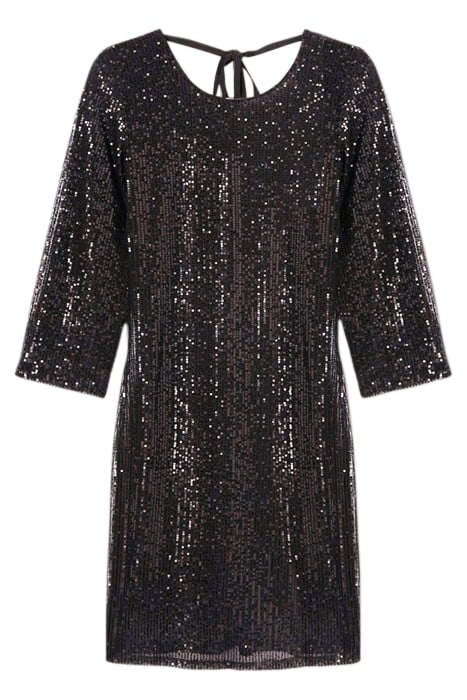SHORT FULL SEQUIN DRESS BLACK 3