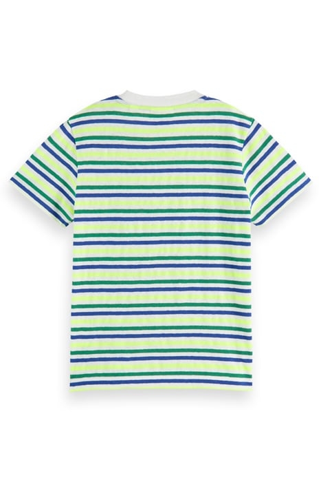 RELAXED-FIT YARN-DYED STRIPE COTTON-LINEN BLEND T-SHIRT OFF 2