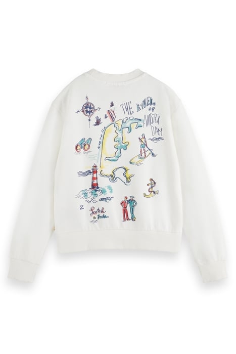 PRINTED RELAXED-FIT SWEATSHIRT OFF WHITE 2