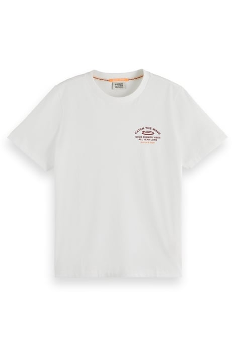 REGULAR FIT LEFT CHEST ARTWORK T-SHIRT WHITE 4