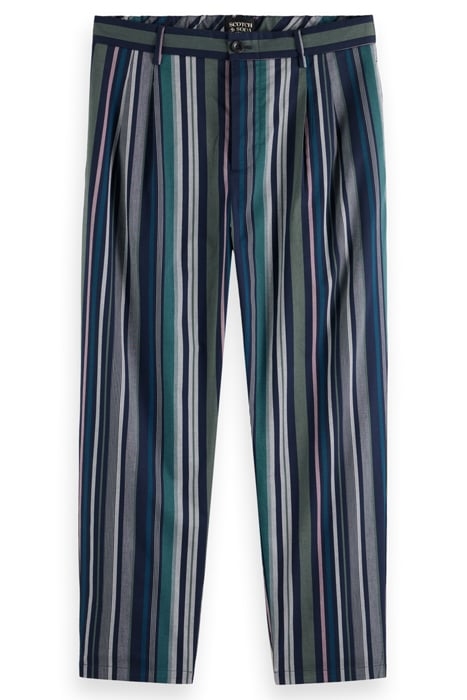 SEASONAL- LOOSE FIT BLANKET ST NAVY MULTI STRIPE 4