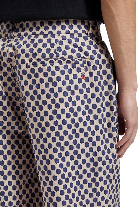 DRIFT- PRINTED LIGHTWEIGHT COT POLKA NAVY BLUE 7