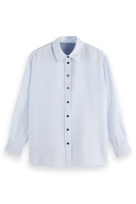 OVERSIZED LINEN FIT SHIRT SHIRT BLUE 1