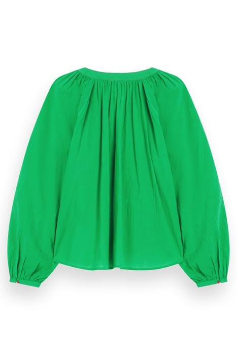 BALLOON SLEEVE TOP SCUBA GREEN 5