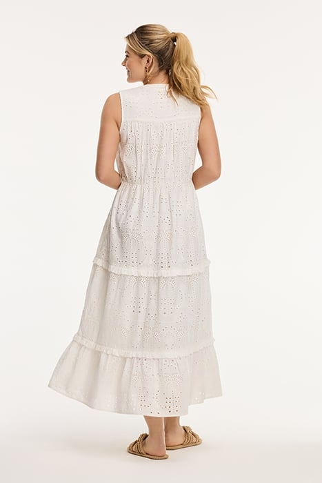 JULIA DRESS OPEN PALM EMBRO PALM BRODERIE OFF WHITE 2