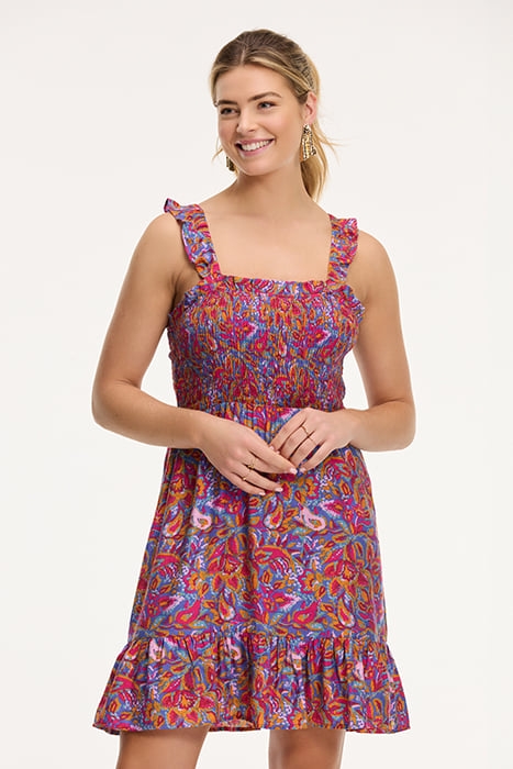 FIESTA DRESS SICILIAN FLOWER PURPLE SICILIAN FLOWER 1