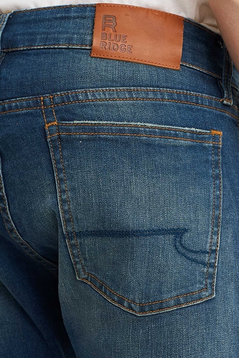 5-POCKET MID WAIST DARK BLUE 5