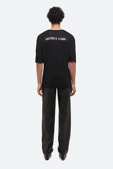 CRUSH KNT SS TEE MERINO WOOL, POLYURETHANE, POLYESTER BLACK 2