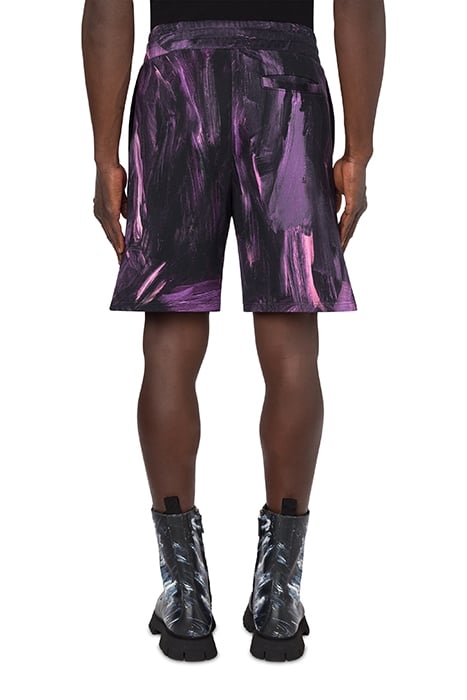 PAINTING FLEECE SHORTS PURPLE 2