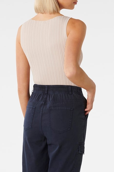 EVIE BOAT NECK KNIT TANK TAUPE 2