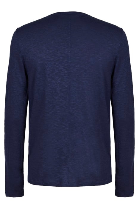 REGULAR FIT LS SLUB YARN CREW ANTIQUE PURPLE 2