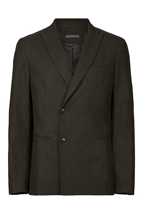 SLIM FIT PEAK LAPEL JACKET WITH ASYMMETR KELP 3