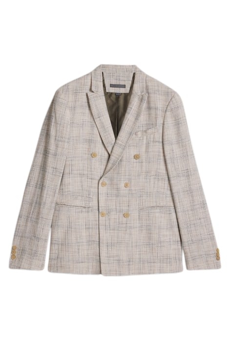 PEAK LAPEL DB JACKET WITHSD VENTS ECRU 1