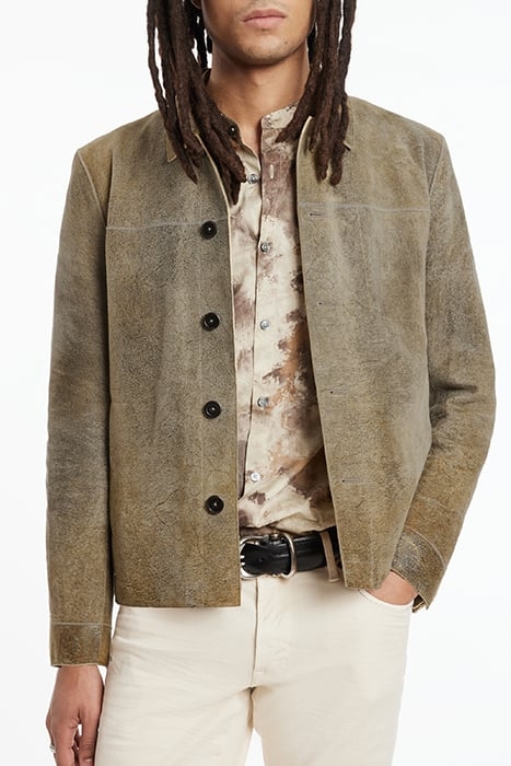 UNLINED BTN CLOSURE JACKET WITH SEAMING DESERT 1