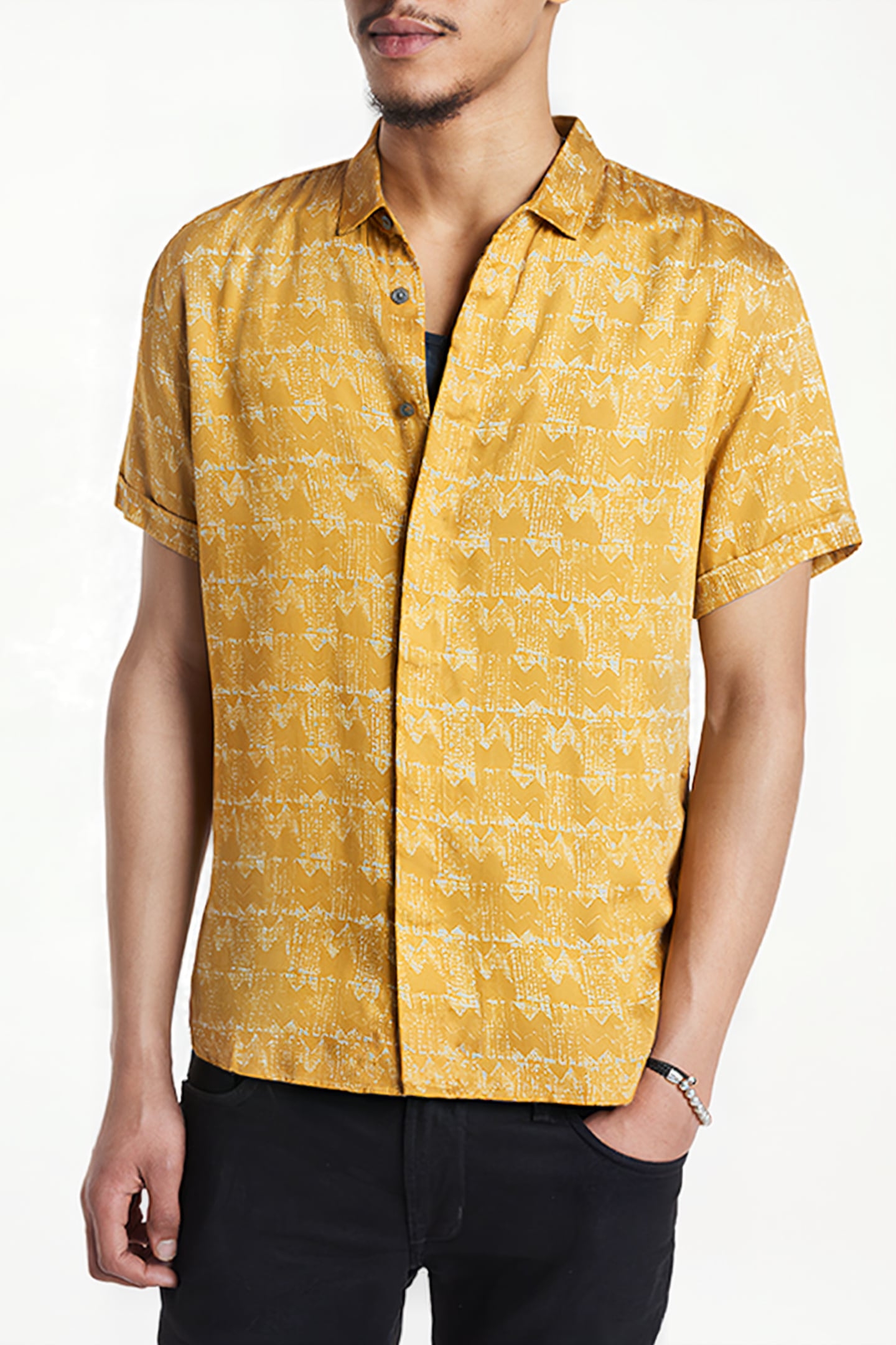 LOREN SLIM FIT SS SPORT SHIRT CONCEALED HONEYSUCKLE 1