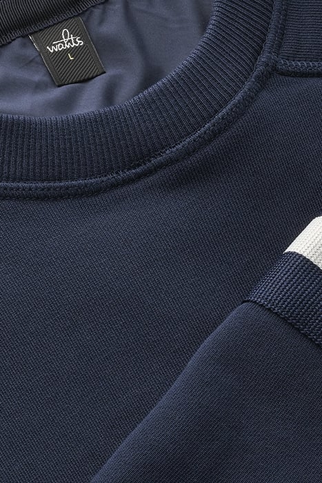 MOORE-BAND | CREW NECK SWEATER NAVY BLUE 2