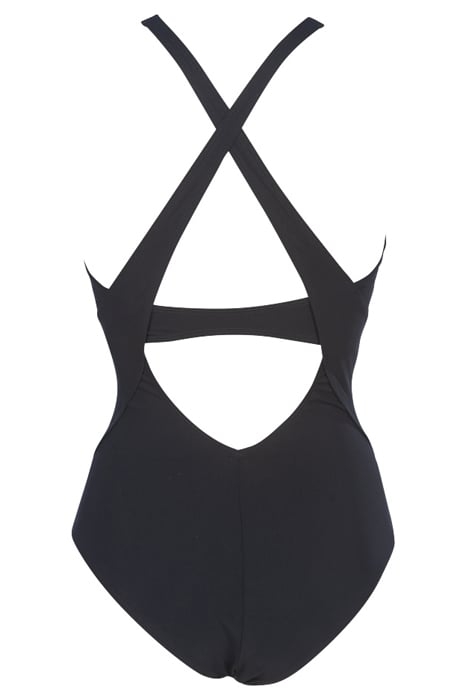 W AIKA CRADLE BACK ONE PIECE C-CUP BLACK-BLACK 2