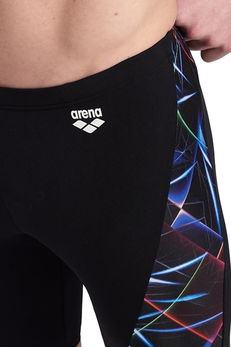 MEN'S SWIM JAMMER ALLOVER BLACK-MULTI 6