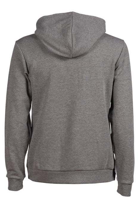 ARENA ICONS HOODED SWEAT SOLID DARKGREY MELANGE-WHITE-BLA 7