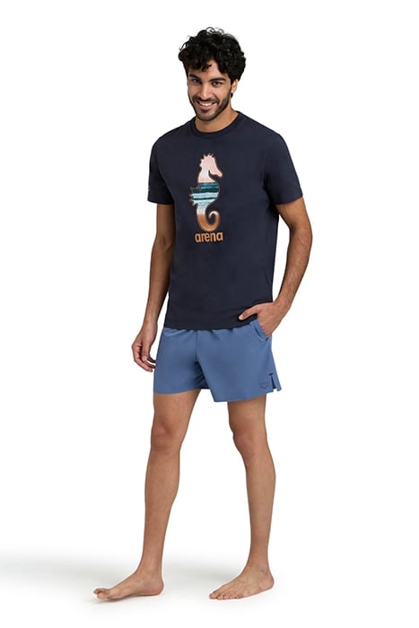 MEN'S ARENA EVO BEACH SHORT SOLID GREY BLUE 3