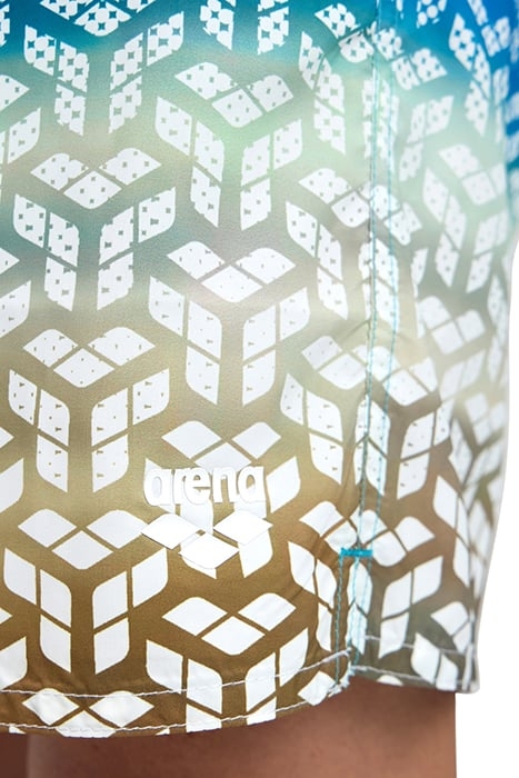 MEN'S BEACH BOXER PLACED SAND&SEA TURQUOISE 7