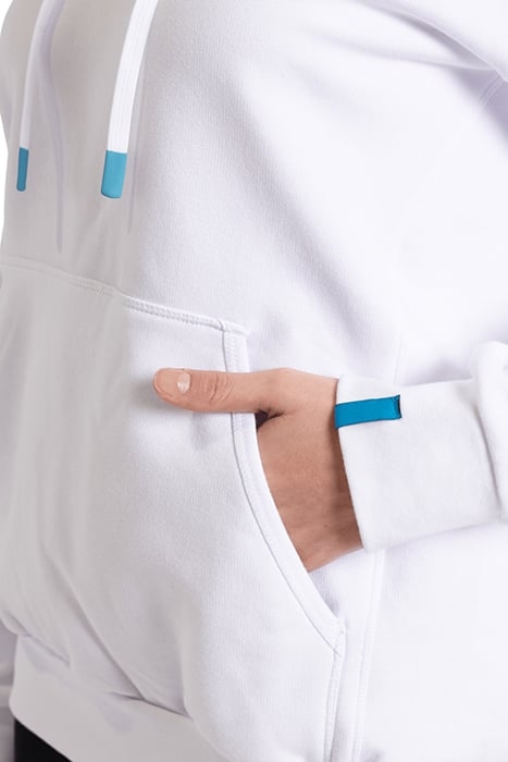 TEAM HOODED SWEAT LACED WHITE-LACE 8