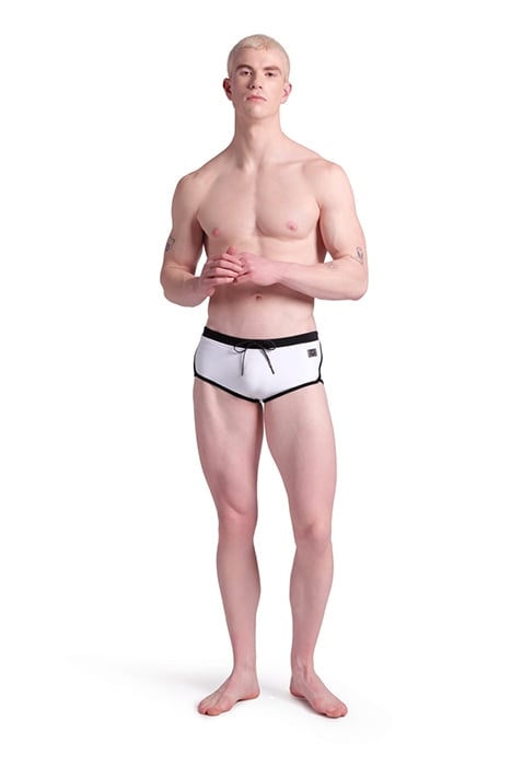 MEN'S ARENA CLASSIC SWIM LOW WAIST SHORT WHITE-BLACK 3