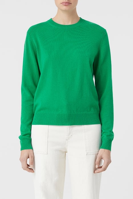 CREW NECK LONG SLEEVE GREEN PATINA 1