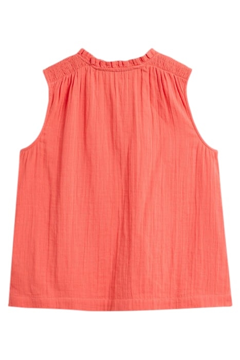 LOTTIE DOUBLE CLOTH VEST MID PINK 2