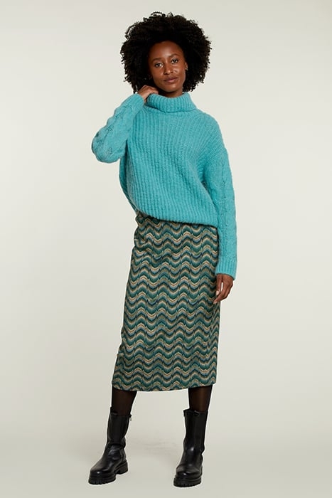 MULTI JACQUARD MIDI SKIRT 3